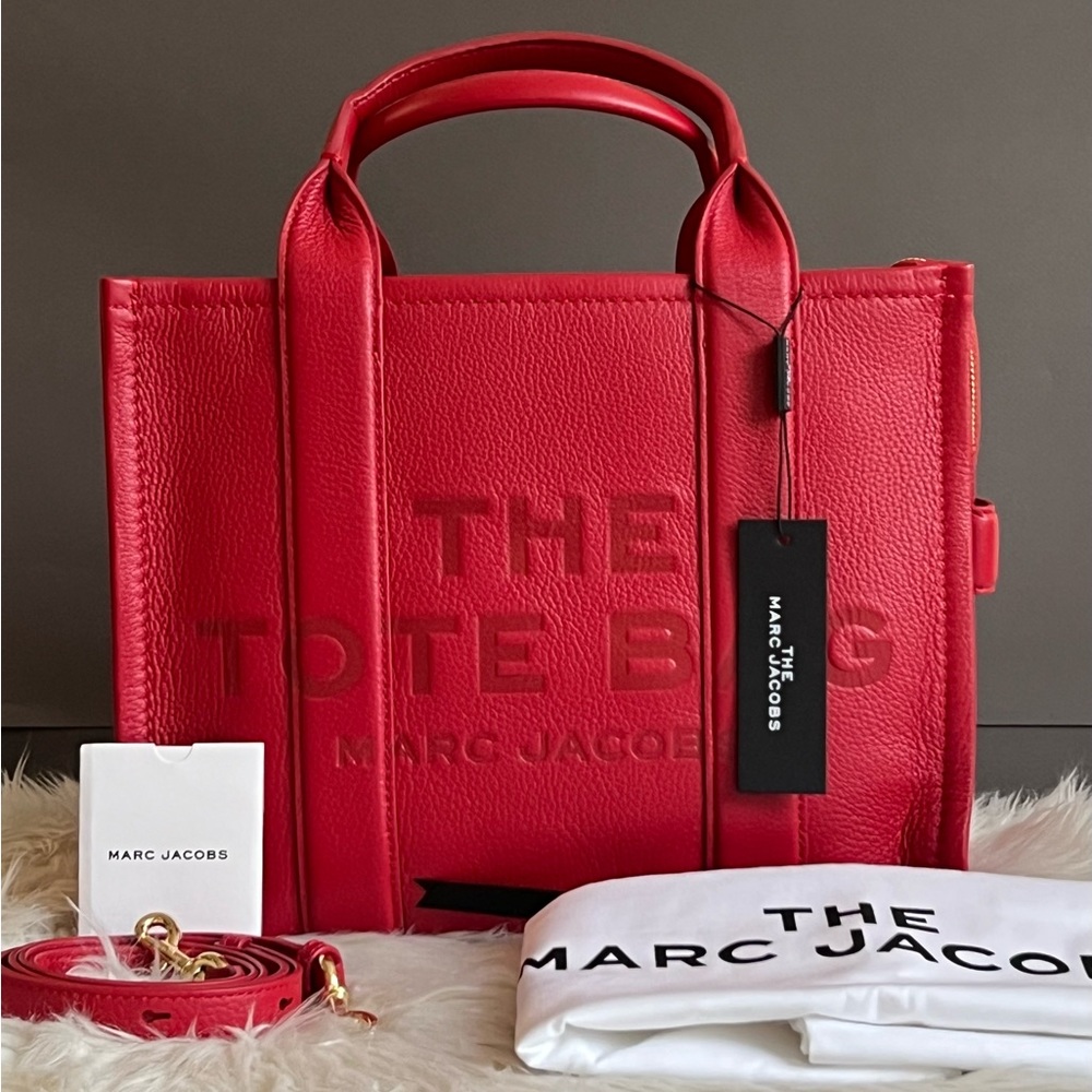 Marc Jacobs The Leather Medium Tote Bag - Picture 14 of 16